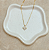 COLAR MINI TREVO ZIRCONIAS GOLD - Imagem 1