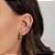 Brinco argola detalhada folheado a ouro 18k - Imagem 2