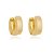 Brinco argola lisa folheado a ouro 18k - Imagem 1
