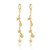 Brinco mini conchas e estrela do mar folheado a ouro 18k - Imagem 1