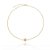 Choker estrela meteoro com zircônia folheada a ouro 18k - Imagem 1