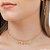 Choker estrelas e corações com zircônias folheada a ouro 18k - Imagem 2