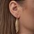 Brinco 2 folhas folheado a ouro 18k - Imagem 2