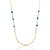 Colar Riviera Azul e Branco folheado a ouro 18k - Imagem 1