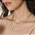 Colar triplo veneziana 1,2mm folheado a ouro 18k - Imagem 2