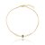 Tornozeleira olho grego mini tiffanys folheada a ouro 18k - Imagem 1
