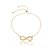 Pulseira infinito cravejada de zircônias folheada a ouro 18k - Imagem 1