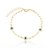 Pulseira olho grego folheada a ouro 18k - Imagem 1