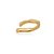 Piercing fake detalhado folheado a ouro 18k - Imagem 1