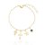Pulseira pingentinhos folheada a ouro 18k - Imagem 1