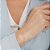 Pulseira veneziana com mini olho grego folheada a ouro 18k - Imagem 2