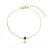 Pulseira veneziana com mini olho grego folheada a ouro 18k - Imagem 1