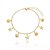 Pulseira mini conchas e estrela do mar folheada a ouro 18k - Imagem 1