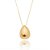 Colar gota lisa folheado a ouro 18k - Imagem 1