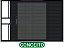 VENEZIANA 3 FOLHAS C/GRADE - BLACK - Imagem 1