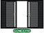 VENEZIANA 6 FOLHAS S/GRADE - BLACK - Imagem 1