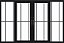 VITRÔ PANORÂMICO 4 FOLHAS C/GRADE - BLACK - Imagem 2