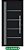 PORTA DE GIRO LAMBRIL 1 VIDRO LATERAL C/FRISO C/PUXADOR - BLACK - Imagem 1