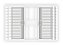 VENEZIANA 6 FOLHAS C/GRADE - BRANCO - Imagem 2