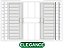 VENEZIANA 6 FOLHAS C/GRADE - BRANCO - Imagem 1