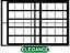 VITRÔ TRAVESSA 2 FOLHAS C/GRADE - BLACK - Imagem 1