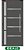 PORTA DE GIRO LAMBRIL 3 VIDROS LATERAIS C/FRISO C/PUXADOR - BLACK - Imagem 1