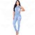Macacão Jeans Longo Feminino Regata - EWF Jeans - Azul Claro - Imagem 1