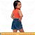 Short Jeans Feminino Infantil Juvenil Mod. 4 – Azul Médio - Imagem 3