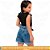 Short Jeans Infantil Juvenil com Cinto (Feminino / Menina) - EWF - Azul Médio - Imagem 3