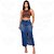Saia Longa Jeans com Fenda Frontal - EWF Jeans - Azul Escuro - Imagem 1