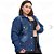 Jaqueta Feminina Jeans (casaco / Blusa) - EWF - Azul Escuro - Imagem 2