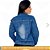 Jaqueta Feminina Jeans (casaco / Blusa) - EWF - Azul Escuro - Imagem 3