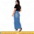 Saia Longa Jeans com elastano e abertura lateral - EWF Jeans - Azul Claro - Imagem 3