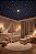 Céu Noturno Iluminação fibra Ótica efeito Estrelado 100 Pontos com luminária Lua CHEIA - Imagem 1