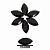CHATON ACRILICO 20X40CM HBZK 2401 PRETO 100PCS - Imagem 1
