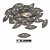 CHATON ACRILICO 17X36MM HBZK 2402 TRANSPARENTE AB 200PCS - Imagem 1