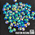 CHATON RESINA 8MM HBFM 2402 AZUL AB 2000PCS - Imagem 1
