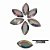 CHATON ACRILICO 20X40CM HBZK 2401 TRANSPARENTE AB 100PCS - Imagem 1