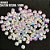 CHATON RESINA 14MM HBFM 2405 BRANCO AB 500PCS - Imagem 1