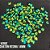 CHATON RESINA 14MM HBFM 2405 VERDE AB 500PCS - Imagem 1