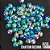 CHATON RESINA 14MM HBFM 2405 AZUL APROX. 61G - Imagem 1