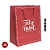 SACOLA DE PAPEL COM HOT STAMP PALAVRAS (VERMELHO) 90759-001 - Imagem 1