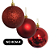 BOLAS NATALINAS DECORADAS 8 CM - Imagem 3