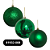 BOLAS NATALINAS DECORADAS 8 CM C/6 UND - Imagem 2