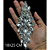 APLIQUE DE STRASS 18X25 CM REF 94817 - Imagem 2