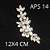 APLIQUE STRASS VIDRO APS 14 REF 100033 - Imagem 1