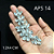 APLIQUE STRASS VIDRO APS 14 REF 100033 - Imagem 2