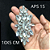 APLIQUE DE STRASS DE VIDRO APS 15 REF 100035 - Imagem 1