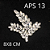 APLIQUE STRASS VIDRO APS 13 REF 100031 - Imagem 1