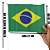 BANDEIRA MINI COM HASTE REF JW-2 - Imagem 2